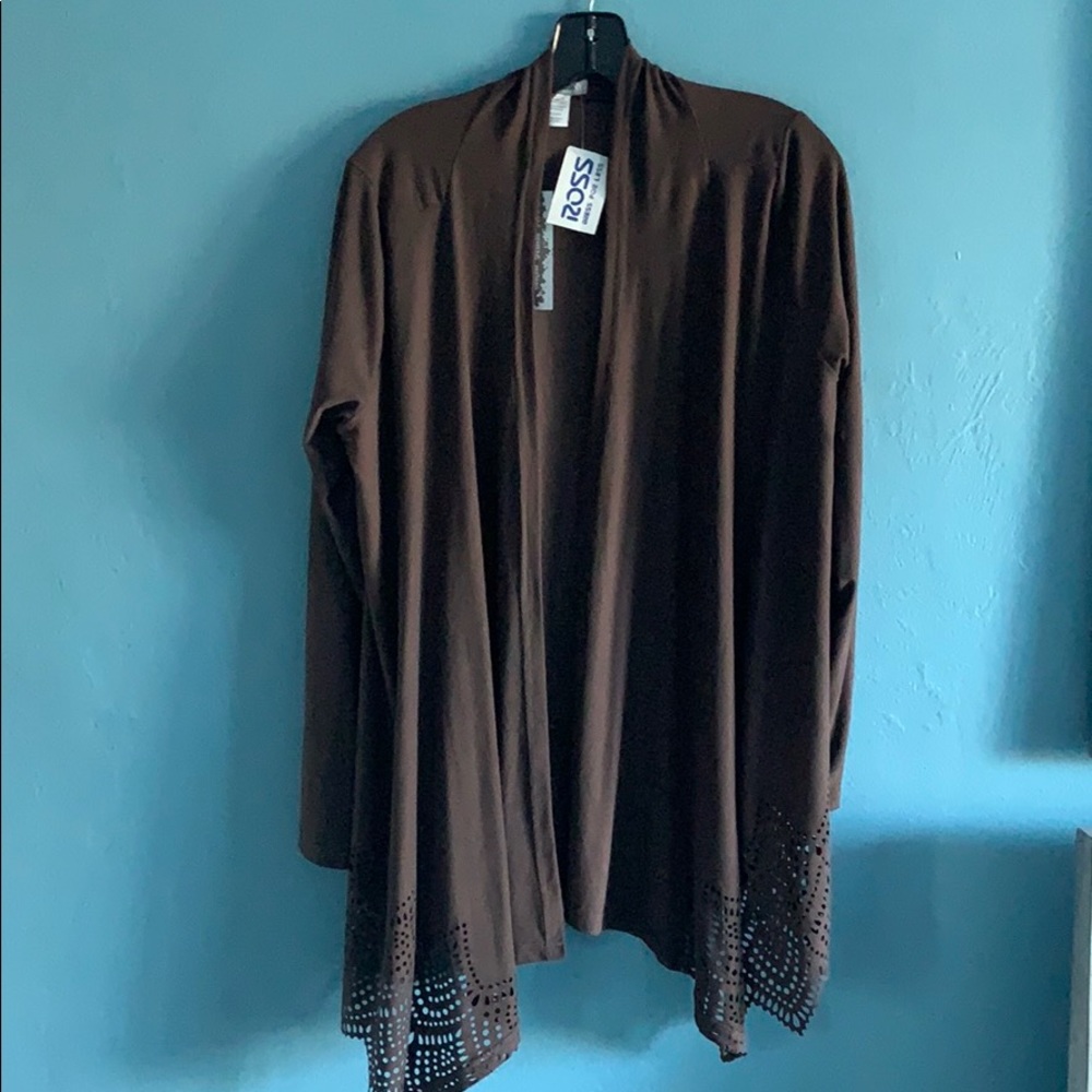 NWT! Belle Amie Brown Long Length Jacket